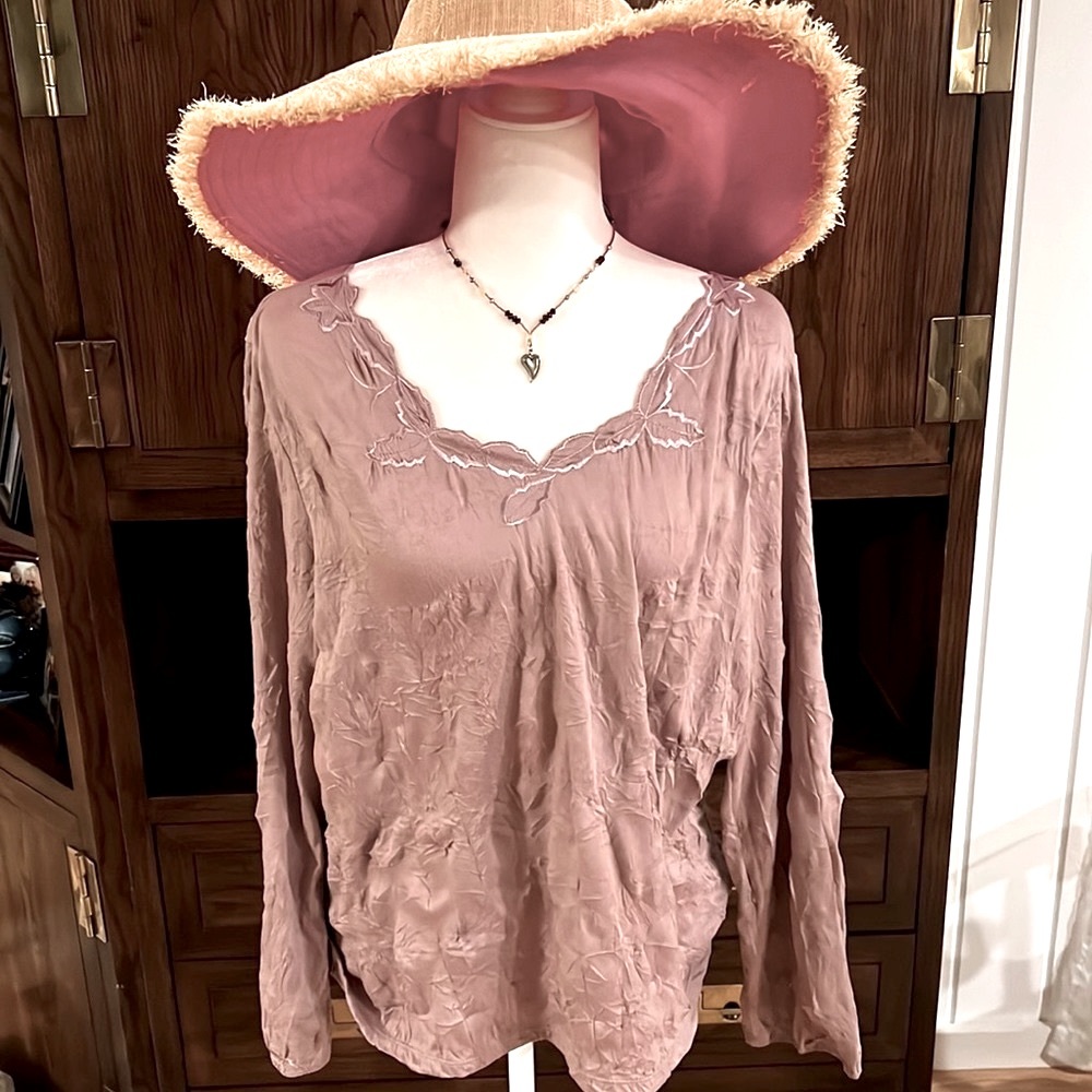 J.Jill Textured Long Sleeve Top